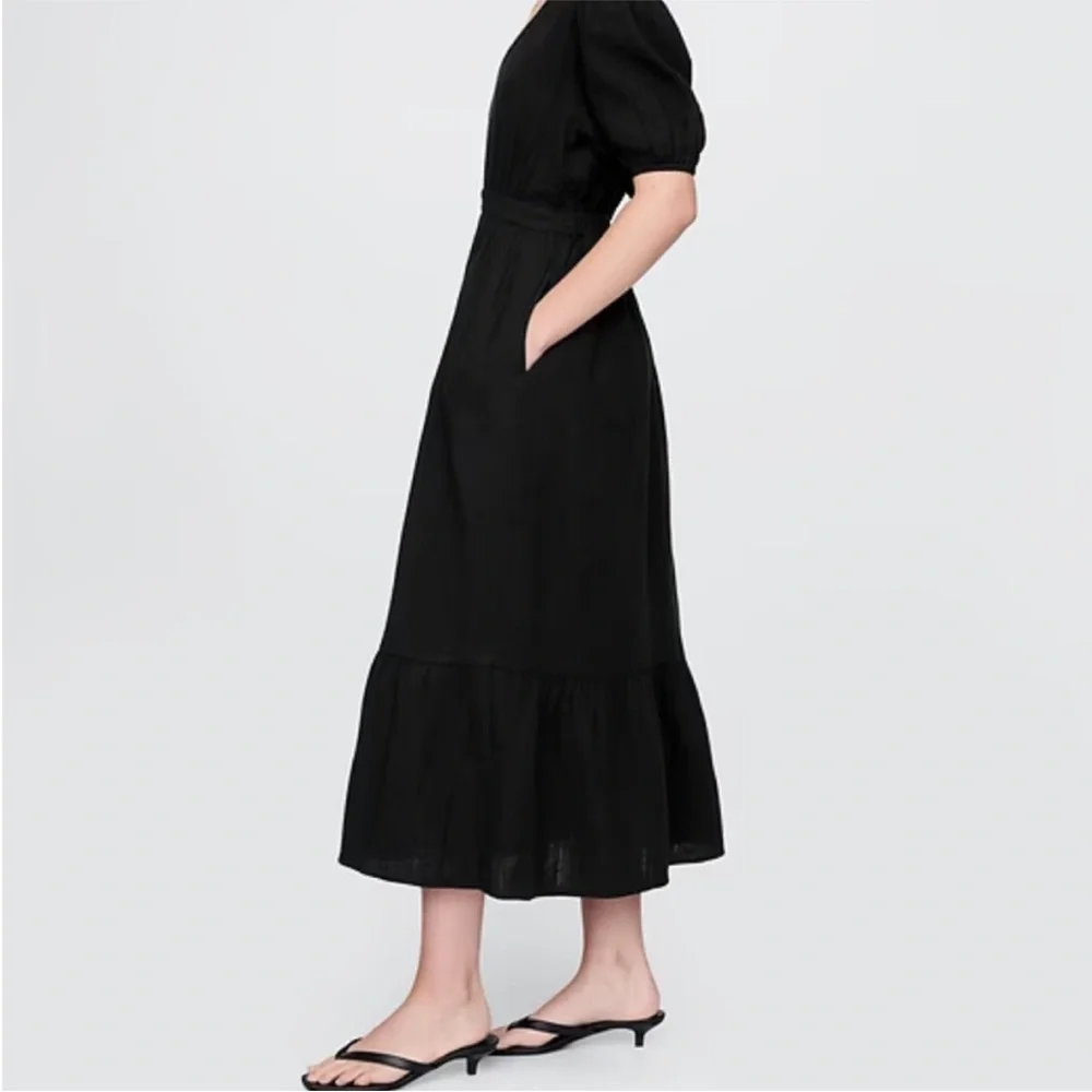 NWT GAP Cotton Gauze Open Back Midi Dress Cottage Peasant Small S - Picture 3 of 9